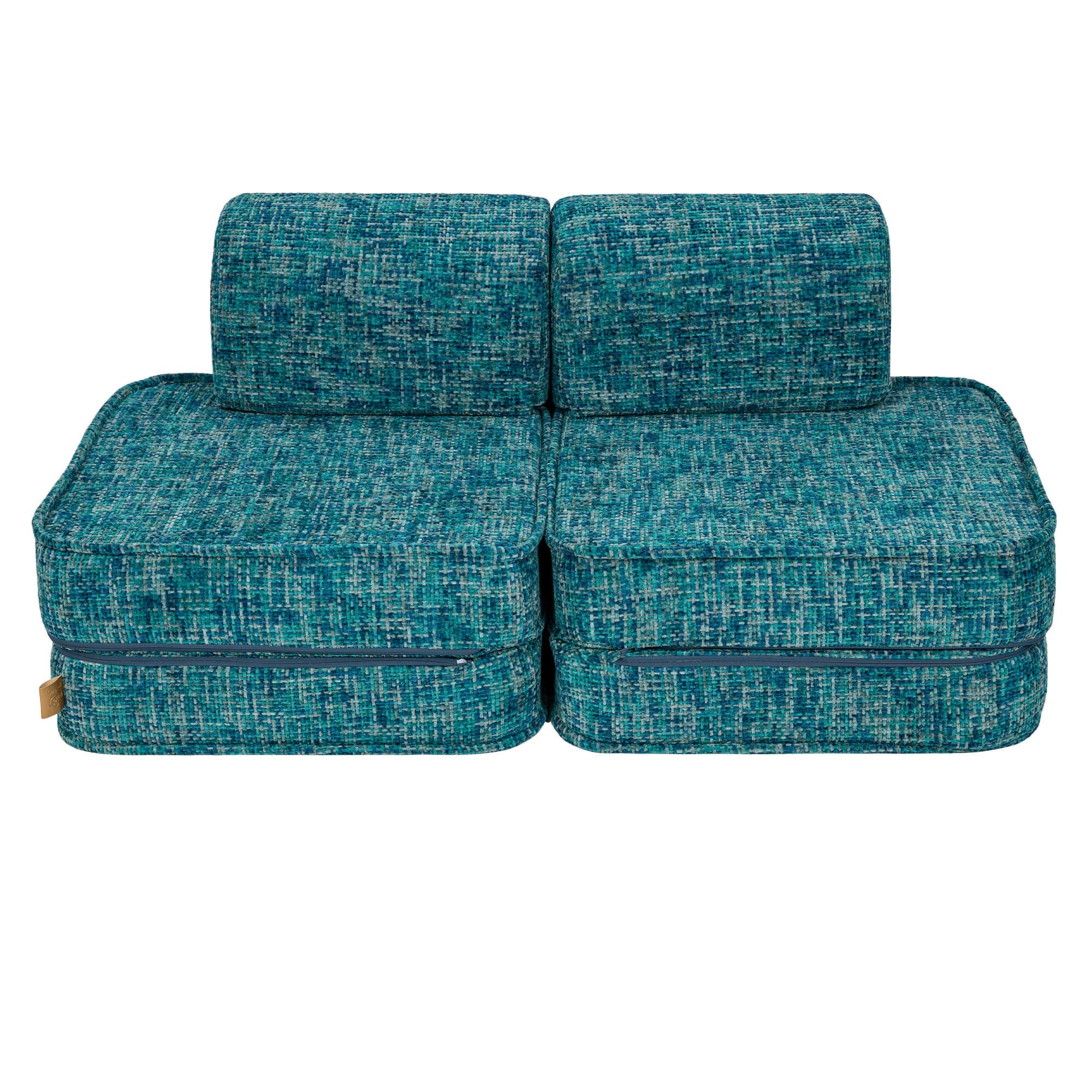 Small Modular Sofa for Kids - Tangle Lagoon Blue
