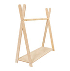 Tipi Clothing Rack For Children - Large Natural Wood
