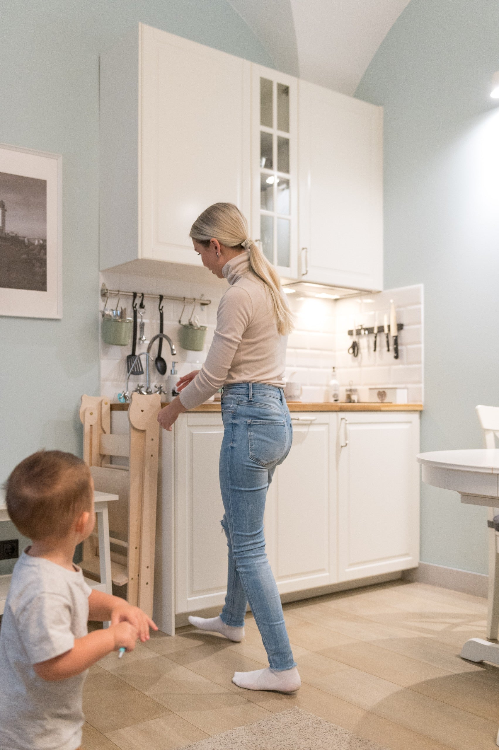 Trolley Kitchen Helper / Learning Table