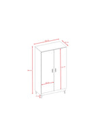 Wardrobe Kubi - Grey