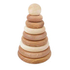 Wooden Round Pyramid - Natural