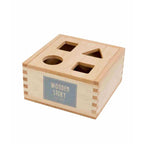Wooden Shape Sorting Box - Natural